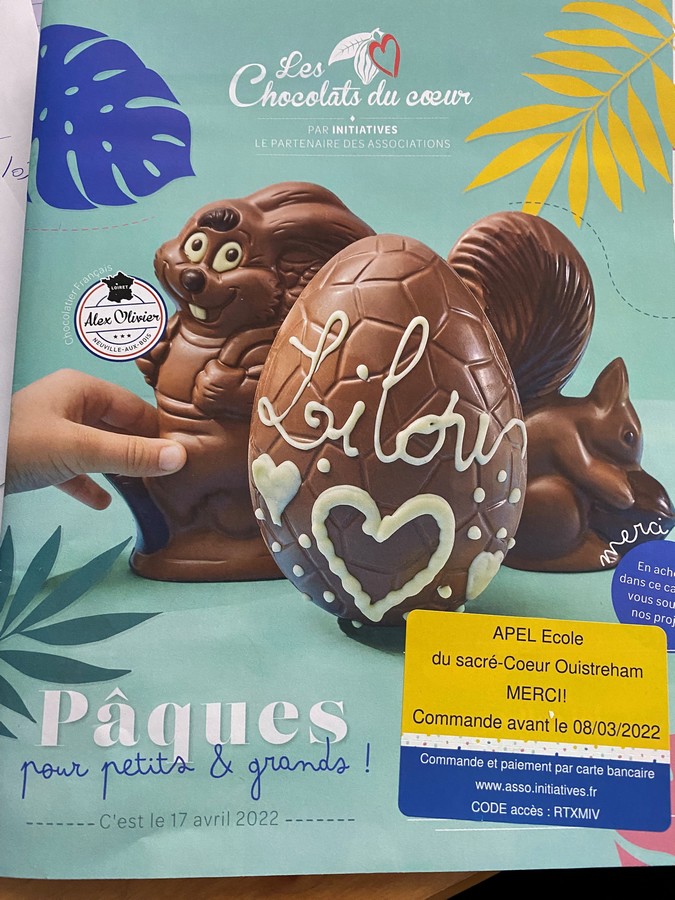 Opération Les Chocolats du Coeur - Pâques