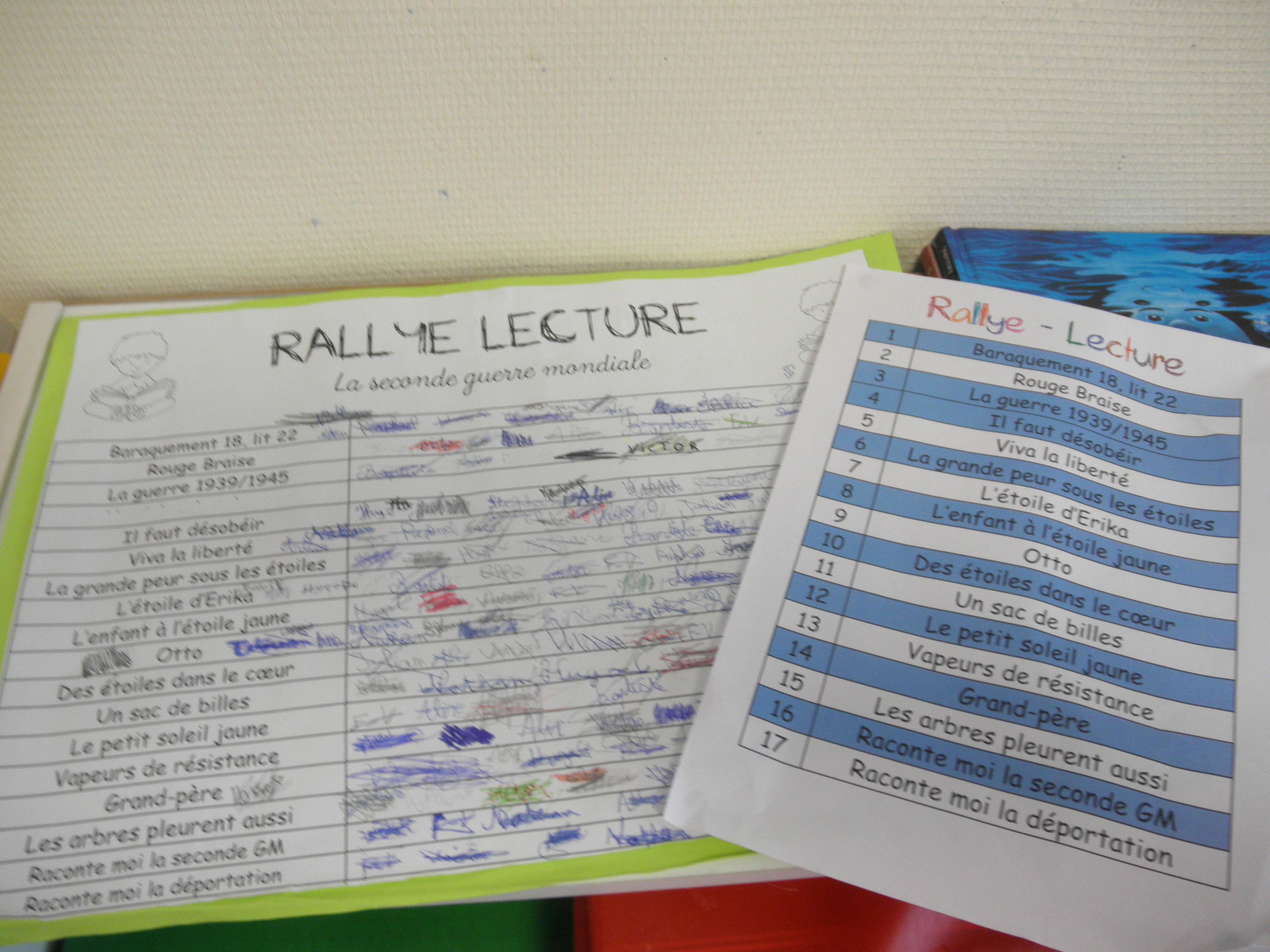 Rallye lecture "seconde guerre mondiale"