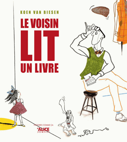 Le voisin lit un livre