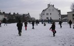 La neige à l'école