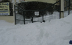 L'école sous la neige