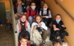 Sortie scolaire de fin d’année à Arromanches sous le le thème de la seconde guerre mondiale et sous un soleil radieux