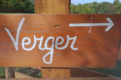 Arrivée au verger de Ouezy